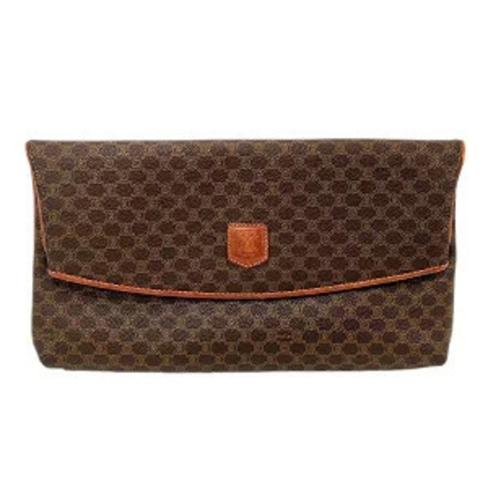 Celine Macadam Brown Clutch Bag